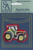 Opstrijk applicaties / Strijk Patch Set / Traktor /Formaat: 7,1 x 5,1 cm