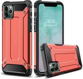 iPhone 12 / iPhone 12 PRO anti shock back cover - heavy duty hoesje - hybrid military grade armor case- rugged anti schok hoes - ROOD - EPICMOBILE