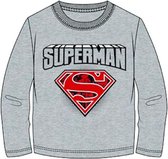 Superman t-shirt - grijs - Maat 128 / 8 jaar