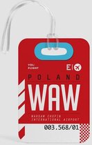 Kofferlabel – WAW (Warsaw)