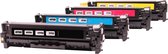 Print-Equipment Toner cartridge / Alternatief voor HP nr 304 CC530A, CC531A, CC532, CC533  zwart,rood, blauw, geel | HP Color LaserJet CM2300/ CM2320CB