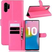 Samsung Note 10 Plus Hoesje Wallet Case Roze
