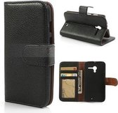 Motorola Moto G2 Hoesje Wallet Case Zwart