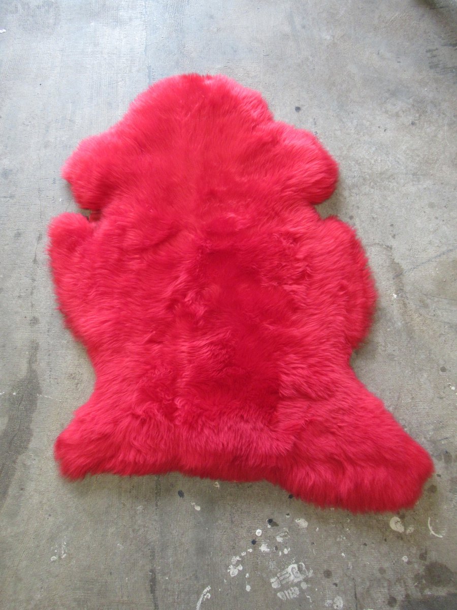 Schapenvacht Medium - Rood gekleurd