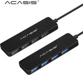 Acasis - USB Hub - USB Splitter - USB 3.0 Hub - USB c Hub - USB Kabel - USB Kabels - Computer - Zwart
