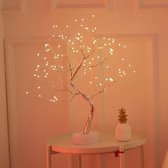 Kerstboom (zilver）met 108 LED warme kleur lampjes+USB