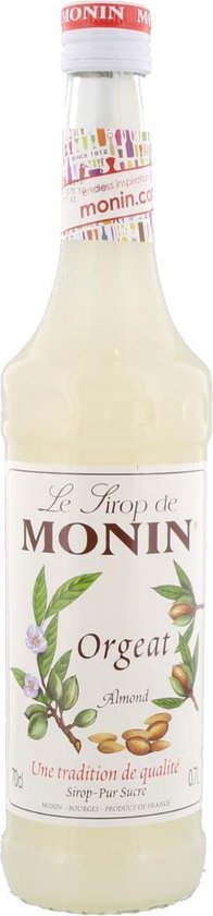 Monin Koffiesiroop: Voor Echt Hemelse Koffiecreaties! 30 Monin Koffiesiroop Amandel Orgreat - 70 cl