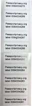 10x Security Label Privacy Paspoorthoes