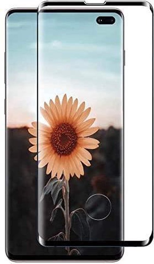 Volledige dekking Screenprotector Glas - Tempered Glass Screen Protector Geschikt voor: Samsung Galaxy S10 - - 1x