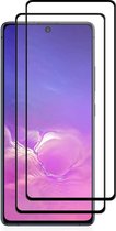 Volledige dekking Screenprotector Glas - Tempered Glass Screen Protector Geschikt voor: Samsung Galaxy S10 Lite 2020 - - 2x