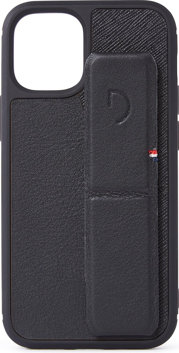 Decoded Dual Stand Apple iPhone 12 mini Back Cover Leer Zwart