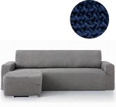 Milos Chaise Longue - Bankhoes - Links & Lange arm - 230cm tot 310cm breed - Arm 110-180cm breed - Blauw