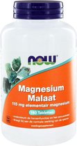 Now Foods - Magnesium Malaat - 180 Tabletten
