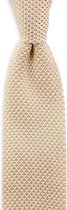 We Love Ties - Stropdas gebreid champagne - polyester