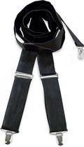 We Love Ties - Bretels - 100% made in NL, polyester stof zwart