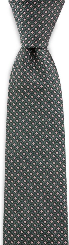 We Love Ties - Stropdassen - Stropdas patroon groen roze - navy / groen / roze