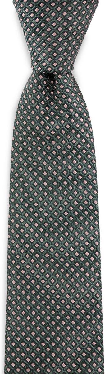 JB Collection - Stropdassen - stropdas patroon groen roze - navy / groen / roze
