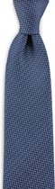 We Love Ties - Stropdas Merger Monday - geweven zuiver zijde - donkerblauw / lichtblauw