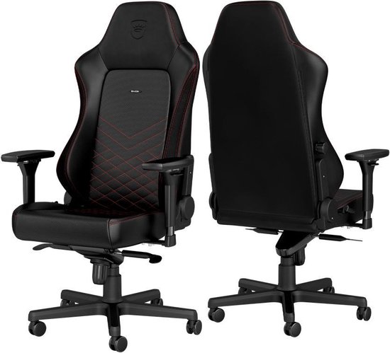 | Noblechairs HERO Series BlackRed Noblechairs HERO Gaming Stoel PU Faux Leather black white
