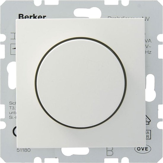 Berker Spoelentrafo 20-500W Wit - B.1/B.3/B.7 (Te combineren met Berker S1 serie) | bol.com