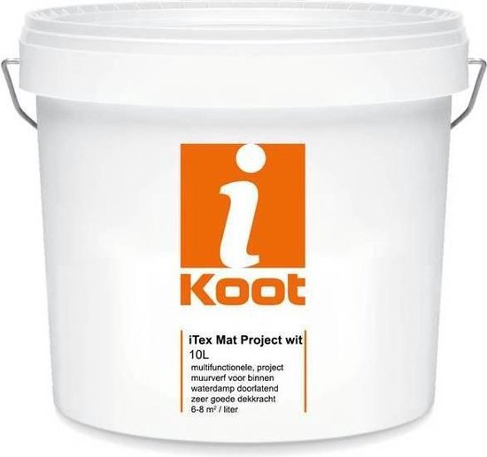 Ikoot project mat goedkope witte muurverf - 10 liter