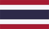 Vlag van Thailand - Thaise vlag 150x100 cm incl. ophangsysteem