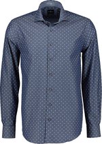 Jac Hensen Overhemd - Modern Fit - Blauw - 4XL Grote Maten