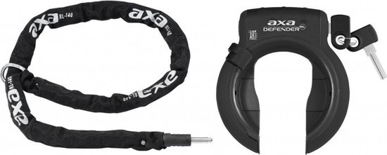 Snel catalogus piek AXA Defender ART2 fietsslot met 100cm AXA insteekketting set | bol.com