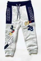Disney Mickey Mouse joggingbroek grijs/donkerblauw maat 122/128