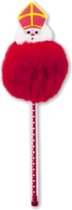 Verhaak Pen Met Pompom Sinterklaas Rood