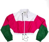 La Pèra Windbreaker Roze/Wit/Groen Vrouwen Windjack Dames  - Maat S