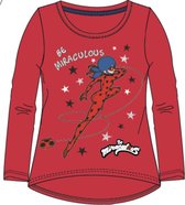 Ladybug Miraculous t-shirt - rood - Maat 140 / 10 jaar