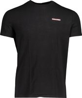 Dsquared2 T-shirt Zwart Getailleerd - Maat M - Heren - Herfst/Winter Collectie - Katoen
