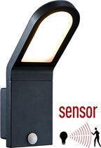 Wandlamp lichtunit LED bewegingsmelder - antraciet