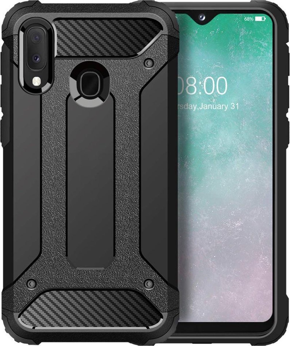 MaxVision's  A20e Armor Hoesje Zwart - Anti-Shock Hoesje - Case Cover