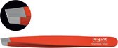 Rojafit Professionele Pincet schuin 9,5 cm-Mandarin Red