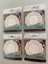 La Cucina: Papieren onderzetters 10 cm - set van 4 keer 50 stuks