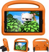 Case2go - Hoes geschikt voor Huawei Mediapad M3 Lite / M5 Lite - 8.4 inch - Schokbestendige case met handvat - Sparrow Kids Cover - Oranje