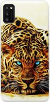 ADEL Siliconen Back Cover Softcase Hoesje Geschikt voor Samsung Galaxy A41 - Tijger