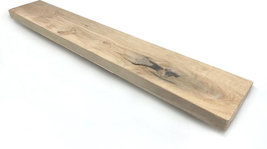 Robuust eiken plank recht 150 x 25 cm - eikenhouten plank | bol.com