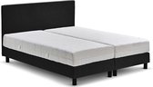 Beter Bed Basic Box Ambra vlak met Easy Pocket matras - 180 x 200 cm - zwart