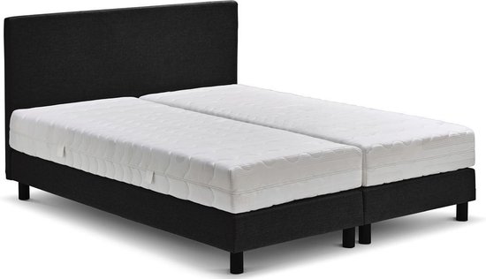 Sluipmoordenaar Zuidwest Pilfer Beter Bed Basic Box Ambra vlak met Easy Pocket matras - 180 x 200 cm -  zwart | bol.com