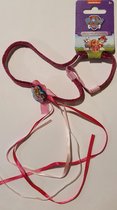 Haarband - Elastisch - Paw Patrol - Roze met Button en Lint - One Size