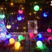 Licht snoer lichtslinger - 20 led lampen op batterij - 3 meter - Gekleurd multi colour - feestverlichting - sfeer lampjes