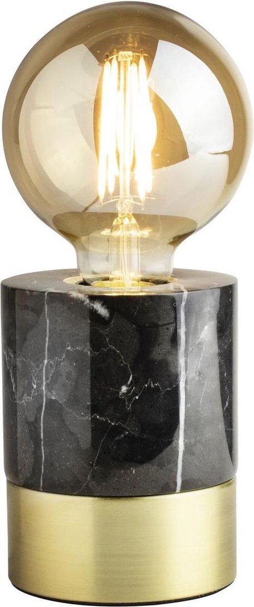 Tafellamp LED ø9x12cm Marble Zwart