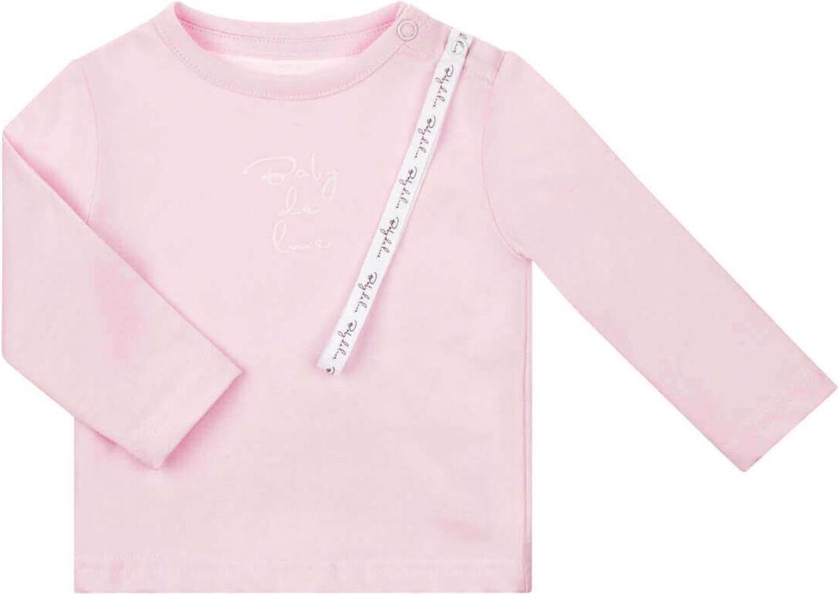 Baby de Luxe T-shirtje lange mouw roze 6-9 mnd