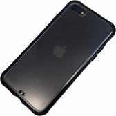 Apple iPhone 7 / 8 / SE - Silicone transparant zacht hoesje Sam zwart - Geschikt voor