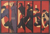 Poster - Naruto Run Obito Anime Vintage - 36 X 51 Cm - Multicolor