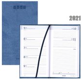 Brepols agenda 2021 - LUCCA - NOTAVISION - Blauw - Leatherlook - 7d/2p - 6talig - 9 x 16 cm