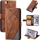 Book Case Apple iPhone 8 | iPhone 7 | iPhone SE2020 | Hoogwaardig PU Leren Hoesje | Lederen Wallet Case | Luxe Uitstraling | Telefoonhoesje | Pasjeshouder | Portemonnee | Bruin